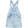 LEVI'S pale blue denim dress overall - sukienki - 