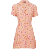 LHD orange printed mini dress - Dresses - 