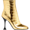 LIKMA Crocodile Printed Leather Ankle Bo - 靴子 - 