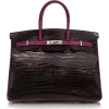 LIMITED EDITION HERMES BLACK AND PURPLE  - Torbe z zaponko - 
