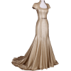 LINDA FRIESEN GOLD DRESS - Obleke - 