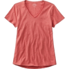 L L Bean light red V-neck t-shirt - Shirts - kurz - 