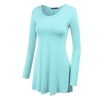 LL Womens Long Sleeve Scoop Neck Trapeze Tunic - Made in USA - 半袖シャツ・ブラウス - $22.79  ~ ¥2,565