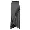 LL Womens Wrapped High Low Ruffle Maxi Skirt - Made in USA - スカート - $10.95  ~ ¥1,232