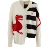 LOEWE Dodo V-neck jumper - Swetry na guziki - 