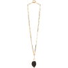 LOEWE Leaf Necklace Black - Necklaces - 