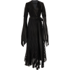 LOEWE black crepe de Chine dress - Dresses - 