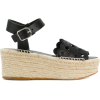 LOEWE broderie platform espadrilles - サンダル - 