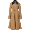 LOEWE brown neutral pleated trenchcoat - Jaquetas e casacos - 