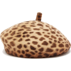 LOLA HATS Frenchy leopard-print felt ber - Hüte - 
