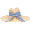 LOLA HATS neutral straw hat with ribbon - 有边帽 - 