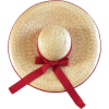 LOUISE PARIS neutral woven straw hat - Hat - 