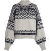 LOULOU STUDIO black & beige wool sweater - Pulôver - 