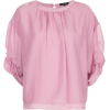 LOVELESS ruffle-sleeve flared blouse - Košulje - kratke - 