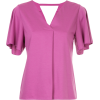 LOVELESS short-sleeve flared blouse - Srajce - kratke - 
