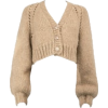 LOVE SHACK FANCY beige knit cardigan - Veste - 