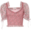 LOVESHACKFANCY cropped floral-print top - Tシャツ - 