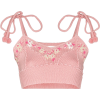 LOVE SHACK FANCY pink knitted top - Majice bez rukava - 