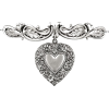 LOVE STRUCK. Ornate Heart Choker - Necklaces - £30.00  ~ $39.47