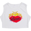 LOVE flame printing harness short vest - Westen - $19.99  ~ 17.17€