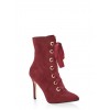 Lace Up High Heel Booties - ブーツ - $34.99  ~ ¥3,938