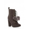 Lace Up High Heel Booties - Stiefel - $19.99  ~ 17.17€