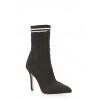 Lace Up Knit Sock High Heel Booties - Boots - $39.99  ~ £30.39