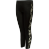 Ladies Black Leggings Sheer Floral Designed Sides - Rajstopy - $12.50  ~ 10.74€