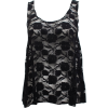 Ladies Black See Through Floral Lace Tank Top - トップス - $17.25  ~ ¥1,941