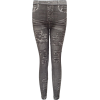 Ladies Charcoal Seamless Jeans Printed Leggings - Tajice - $11.50  ~ 9.88€