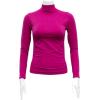 Ladies Fuchsia Seamless Long Sleeve Turtleneck Top - Long sleeves t-shirts - $12.90 