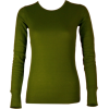Ladies Olive Green Long Sleeve Thermal Top Crew Neck - Koszulki - długie - $8.70  ~ 7.47€