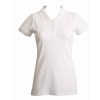 Ladies White Polo Pique 3 Button Shirt - Shirts - $9.95 