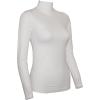 Ladies White Seamless Long Sleeve Turtleneck Top - 長袖Tシャツ - $12.90  ~ ¥1,452
