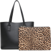 Ladies Tote Bag with Leopard Clutch - Hand bag - $11.00 