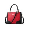 Lady Womens Fashion Spell Colors Wine Class Shape Top Handle Satchel Handbags Tote Purse Shoulder Bags - Bag - $29.99 