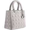 Lady Dior Mink Gray - Hand bag - 
