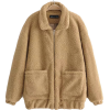 Lamb Camel Coat Soft Plush Cotton Coat - 套头衫 - $45.99  ~ ¥308.15