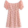 Lantern short-sleeved ladybug print dres - Dresses - $27.99 