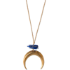 Lapiz Crescent Moon Necklace - 项链 - $30.00  ~ ¥201.01