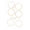 Large Hoop Earrings and Stud Earrings Set - Naušnice - $5.99  ~ 5.14€