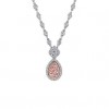 Large Necklace pink diamond bling - Ogrlice - 