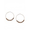 Large Rhinestone Wrapped Hoop Earrings - Earrings - $2.99 
