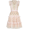 Lattice Embroidered Tulle Mini Dress - Dresses - 