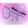 Lavender Black Pastel Goth Necklace - Clutch bags - 