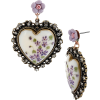 Lavender Floral Vintage Earrings - Earrings - 