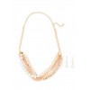 Layered Beaded Necklace and Drop Earrings - 耳环 - $6.99  ~ ¥46.84