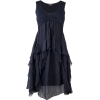 Layered Grey Dress - Dresses - 