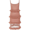Layered Ruffle Crochet Dress - Resto - 
