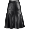 Leather A-Line Skirt - Skirts - 